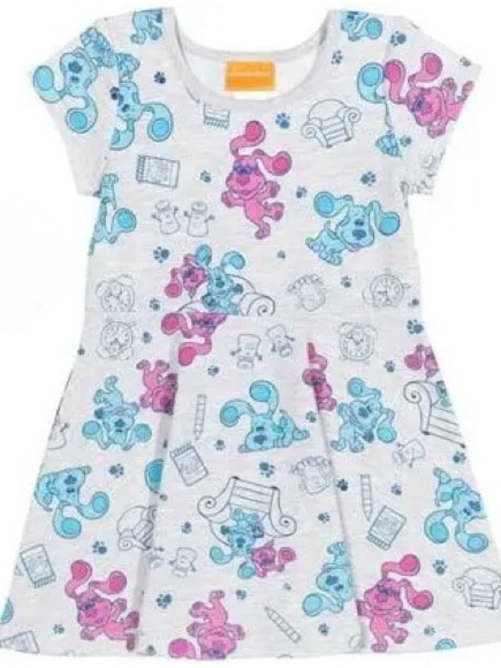 Girls Blue & Magenta from Nickelodeon Blues Clues Skater Dress sz 7-8